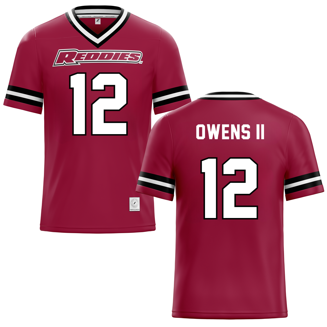 Henderson State University Red Football Jersey - #12 Kirby Owens II