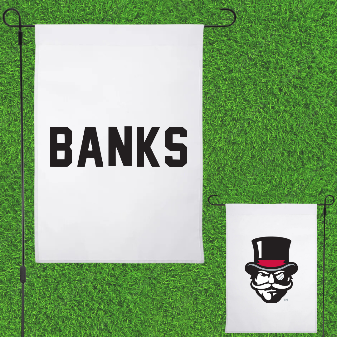 Austin Peay State University TF and XC White Garden Flag - Isis Banks