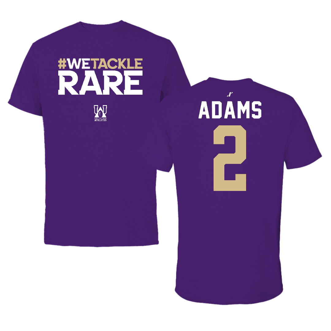 Western Carolina University Football Purple Uplifting Athletes Performance Tee - #2 Branson Adams