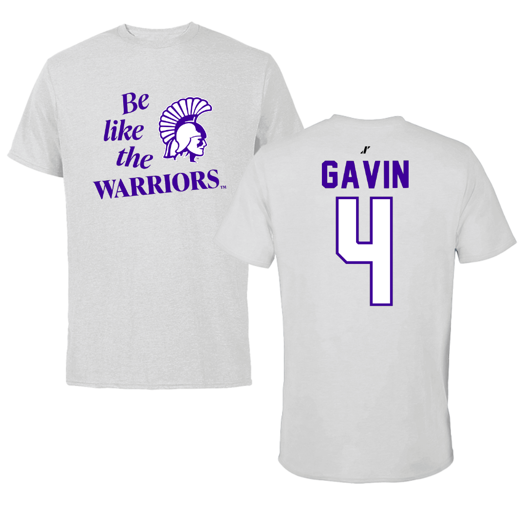 Winona State University Football Light Gray Be Like Us Performance Tee - #4 Ty Gavin