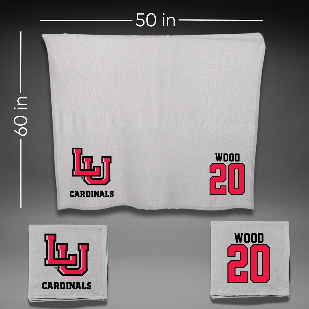 Lamar University Soccer Gray Blanket - #20 Emmy Wood