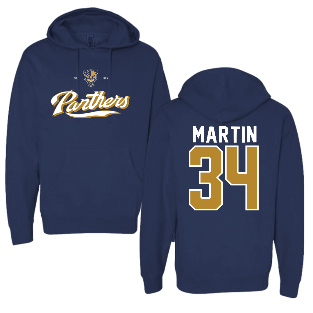 Florida International University Baseball Navy General Hoodie - #34 Kevin Martin