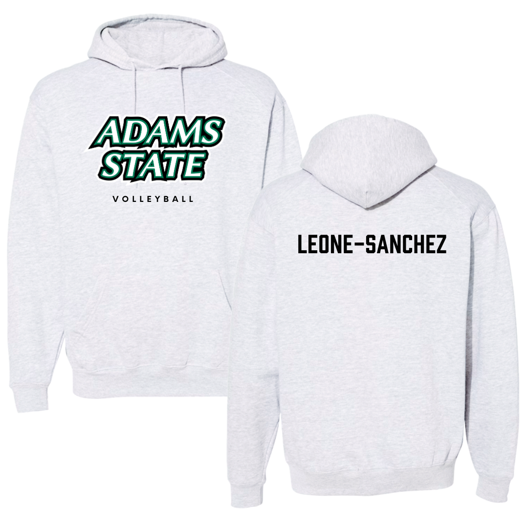 Adams State University Volleyball Gray Block Hoodie - Sierra Leone-Sanchez