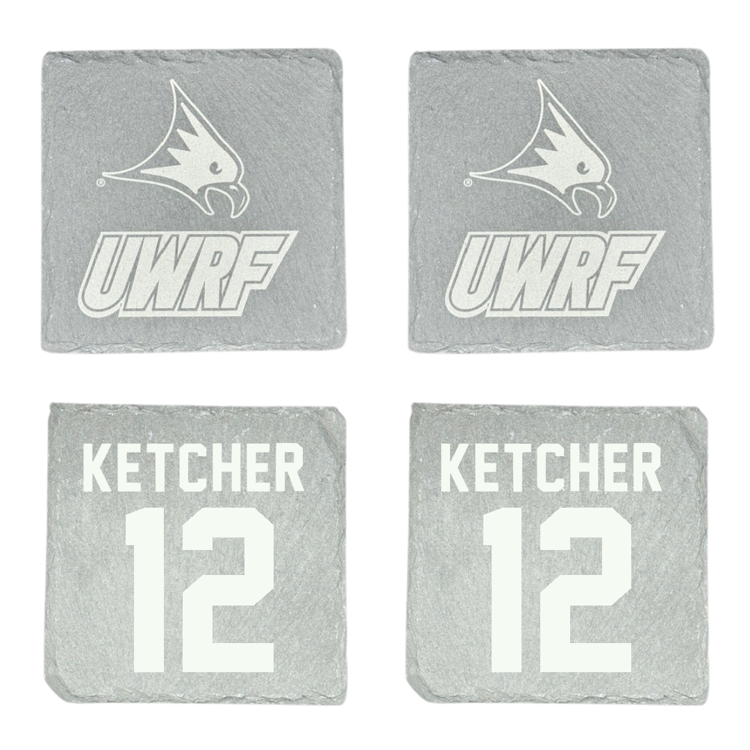 University of Wisconsin-River Falls Soccer Stone Coaster (4 Pack)  - #12 Ellie Ketcher