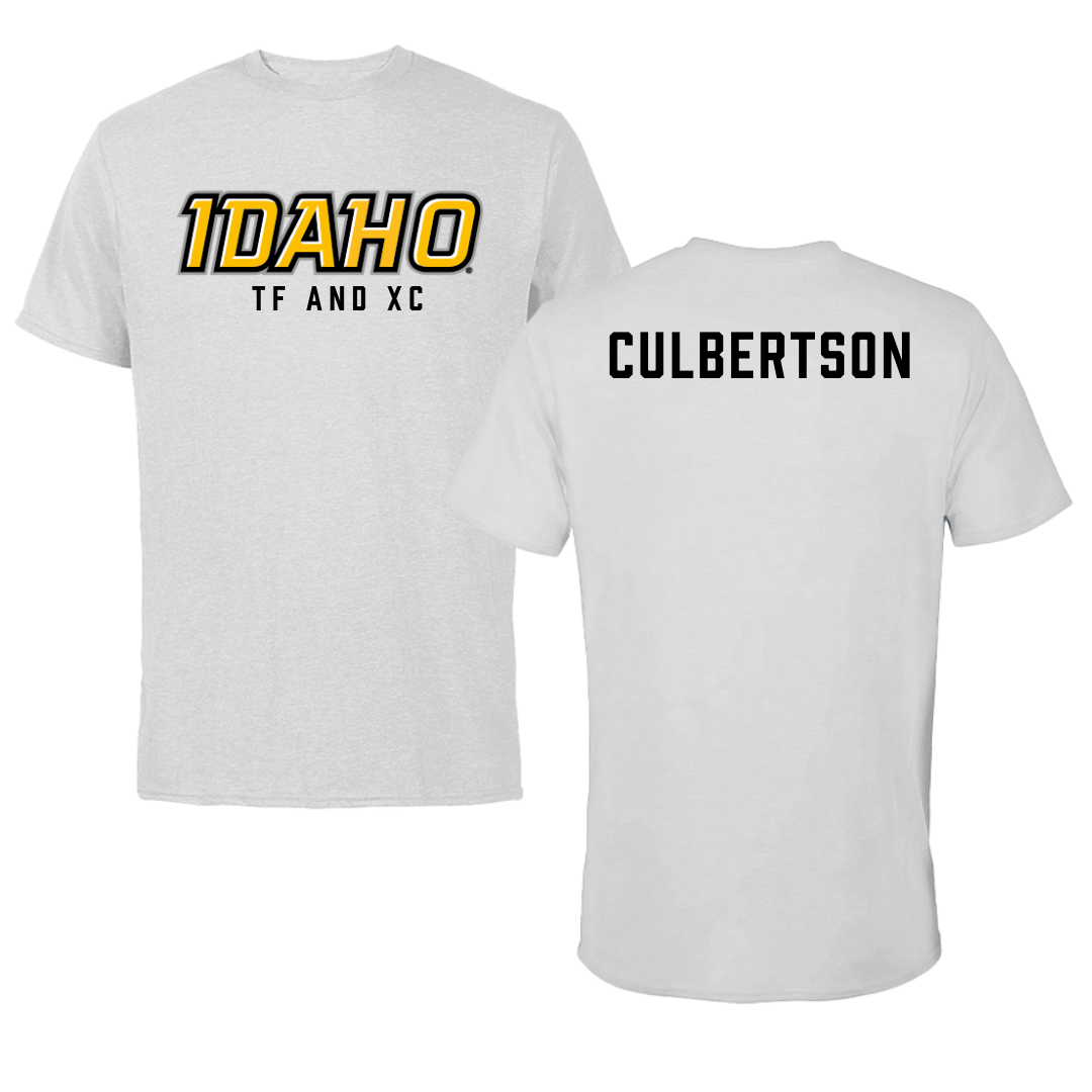 University of Idaho TF and XC Gray Performance Tee - Noah Culbertson