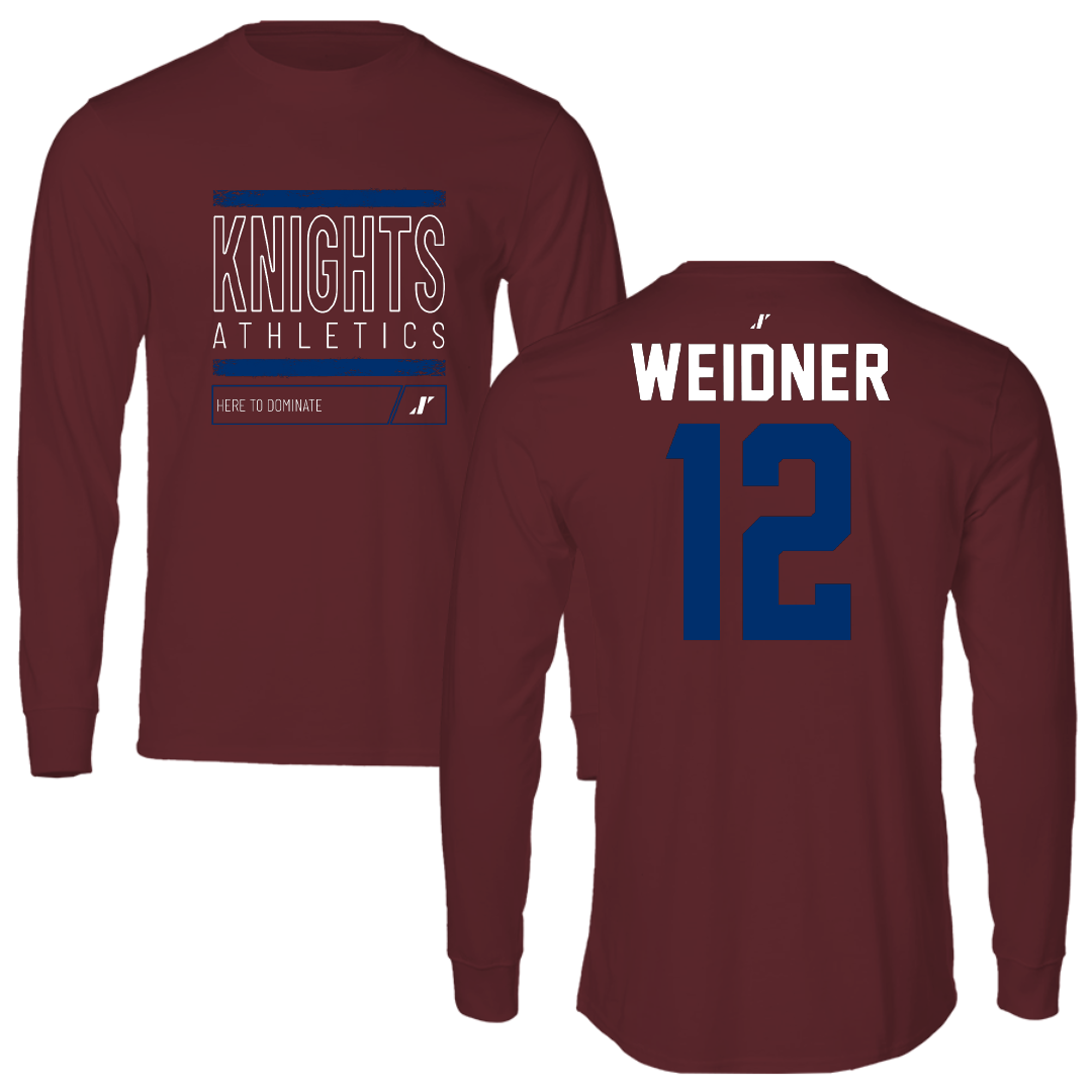 Fairleigh Dickinson University-Metropolitan Campus Lacrosse Maroon Dominate Long Sleeve - #12 Addie Weidner