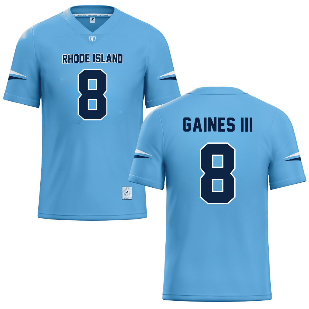 University of Rhode Island Blue Football Jersey - #8 Greg Gaines III