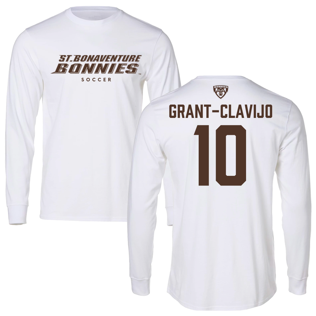 St. Bonaventure University Soccer White Long Sleeve - #10 Allie Grant-Clavijo