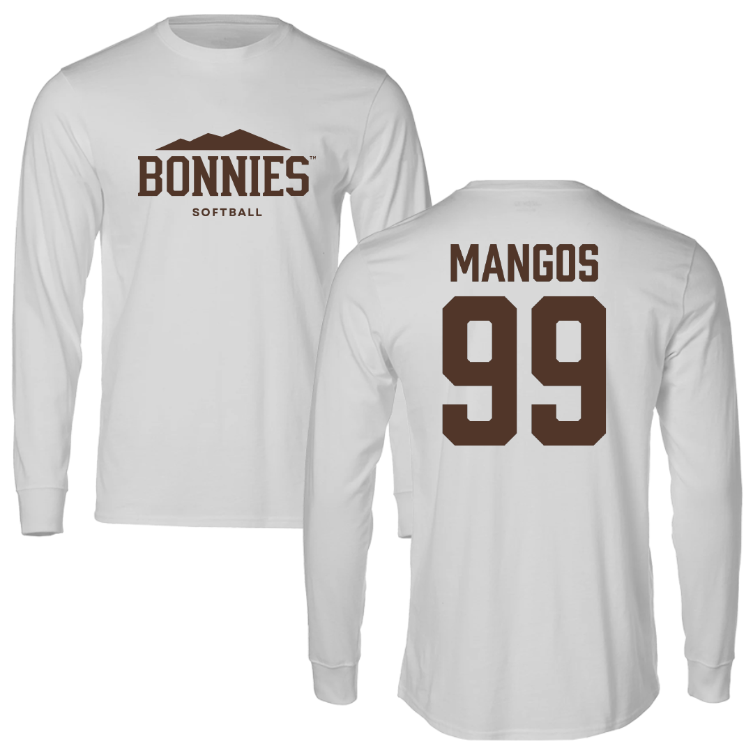 St. Bonaventure University Softball Light Gray Long Sleeve - #99 Reagan Mangos