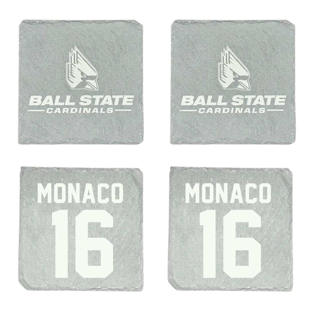Ball State University Soccer Stone Coaster (4 Pack)  - #16 Tori Monaco