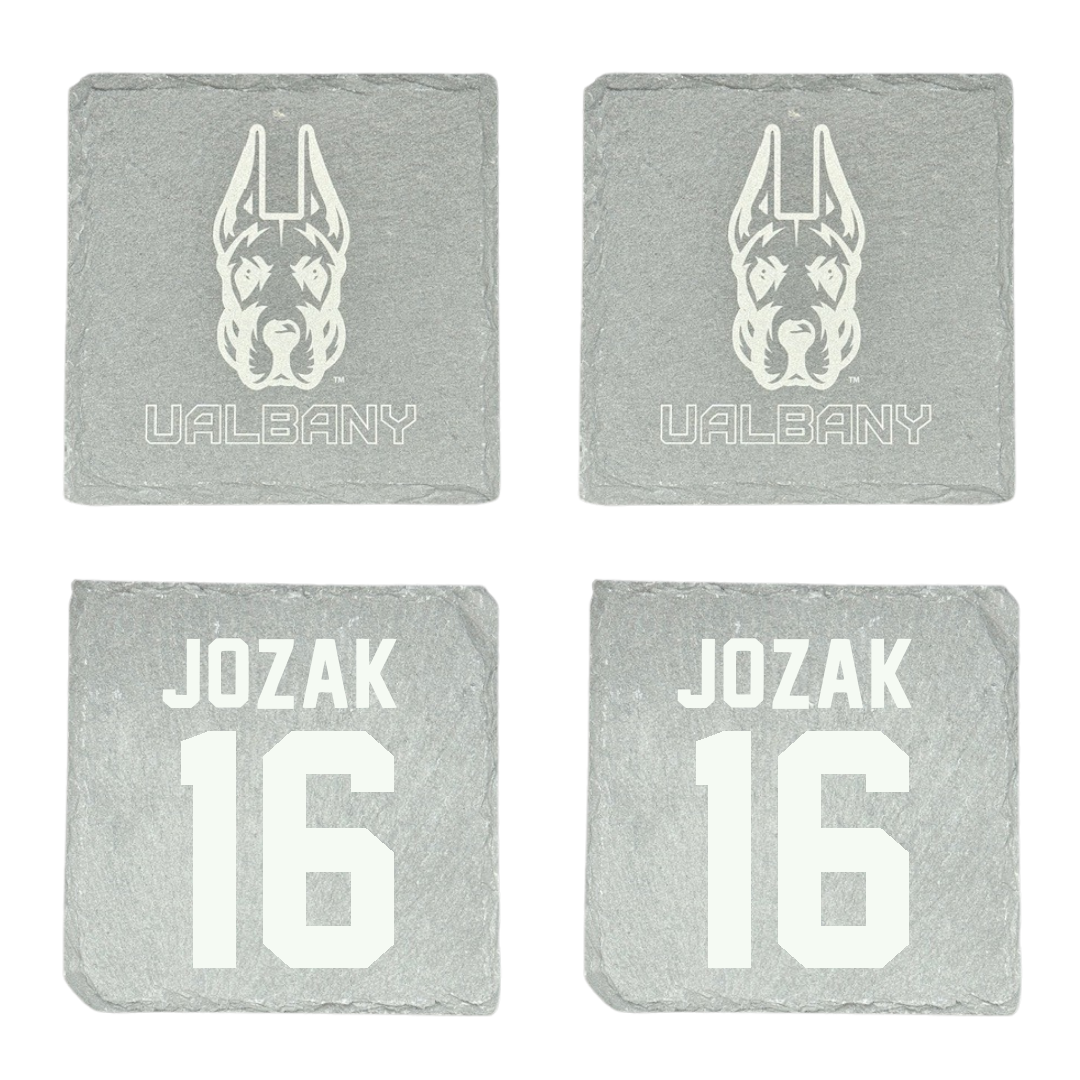 University at Albany Soccer Stone Coaster (4 Pack)  - #16 Emily Jozak