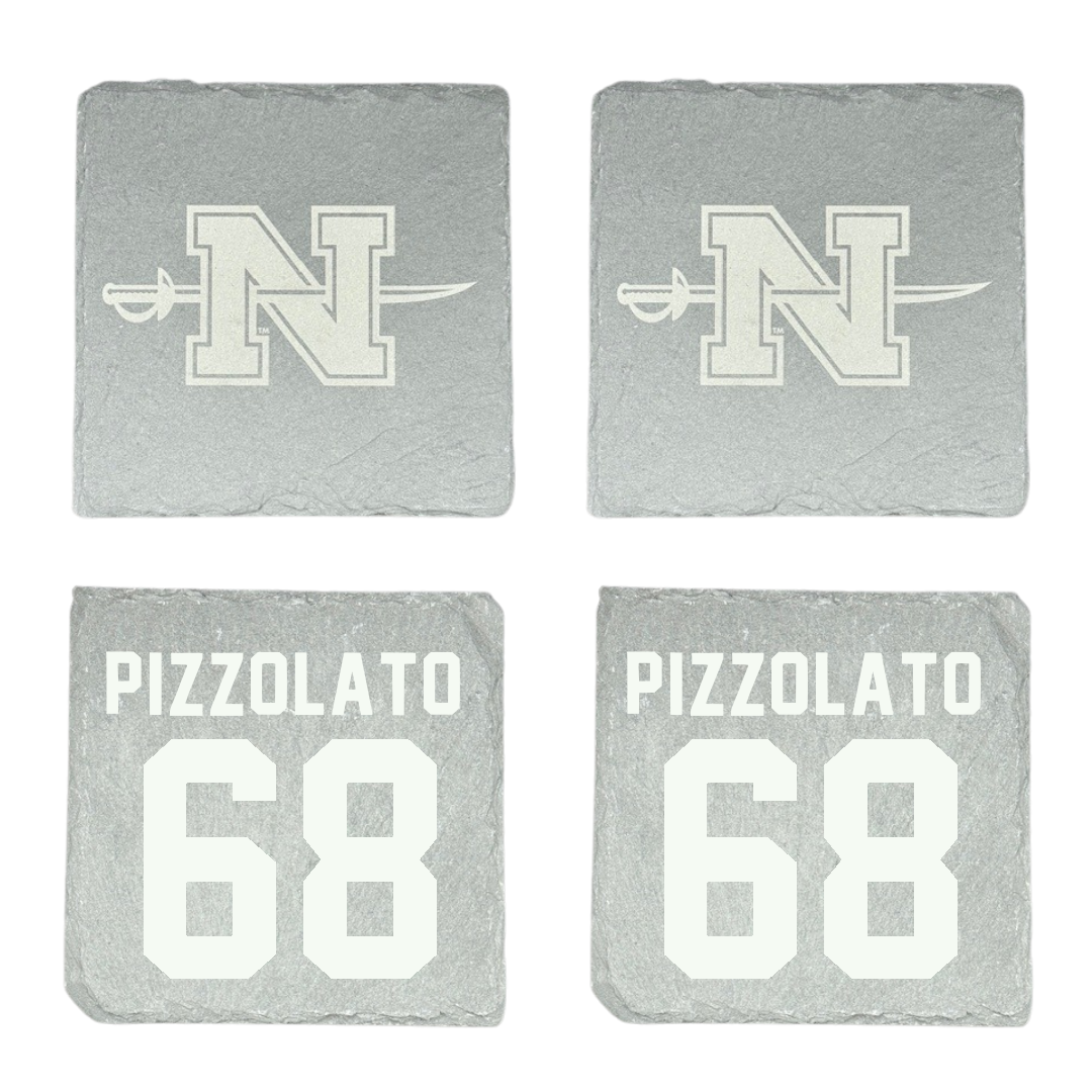 Nicholls State University Football Stone Coaster (4 Pack)  - #68 Robbie Pizzolato