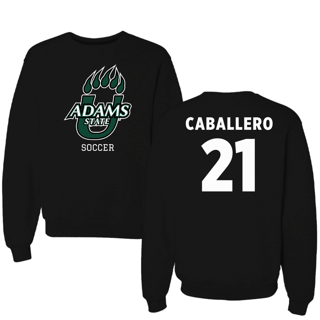 Adams State University Soccer Black State Crewneck - #21 Karlee Caballero
