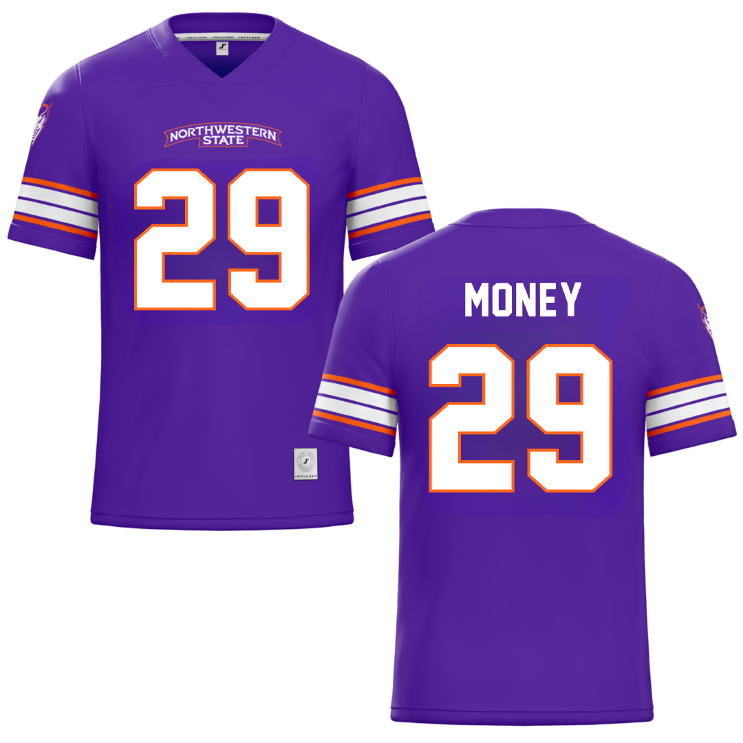 Northwestern State University Purple Football Jersey - #29 Brett Money