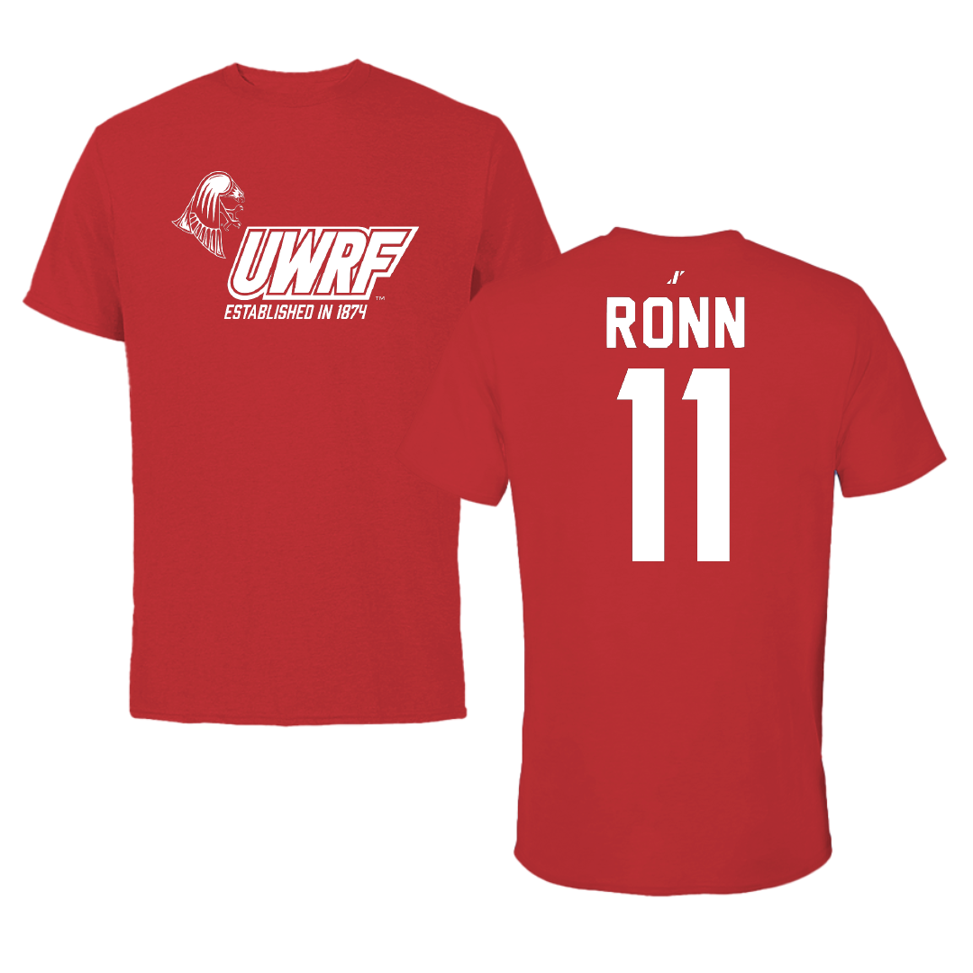 University of Wisconsin-River Falls Ice Hockey Red General Tee - #11 Kaitlyn Ronn