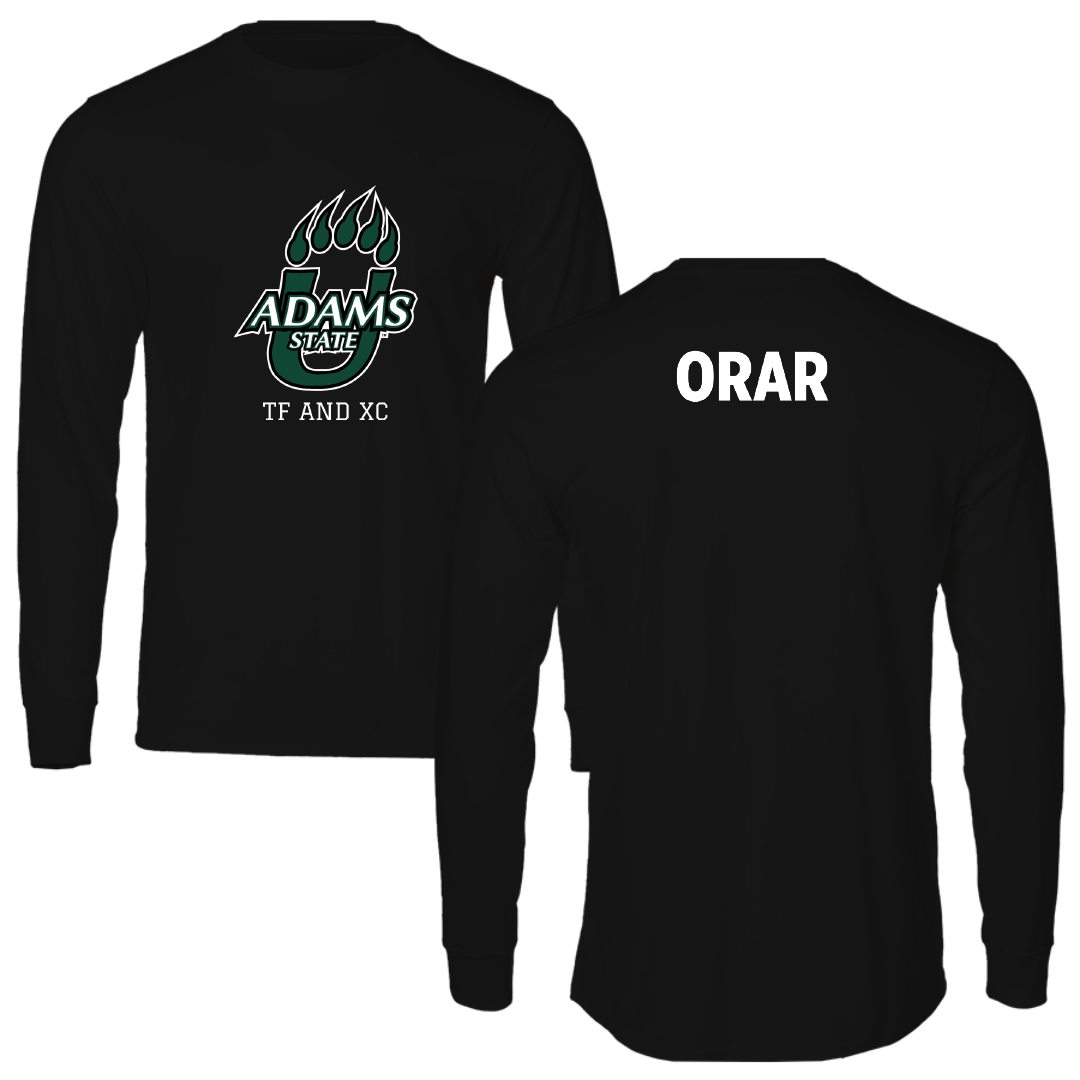 Adams State University TF and XC Black State Performance Long Sleeve - Aron Orar