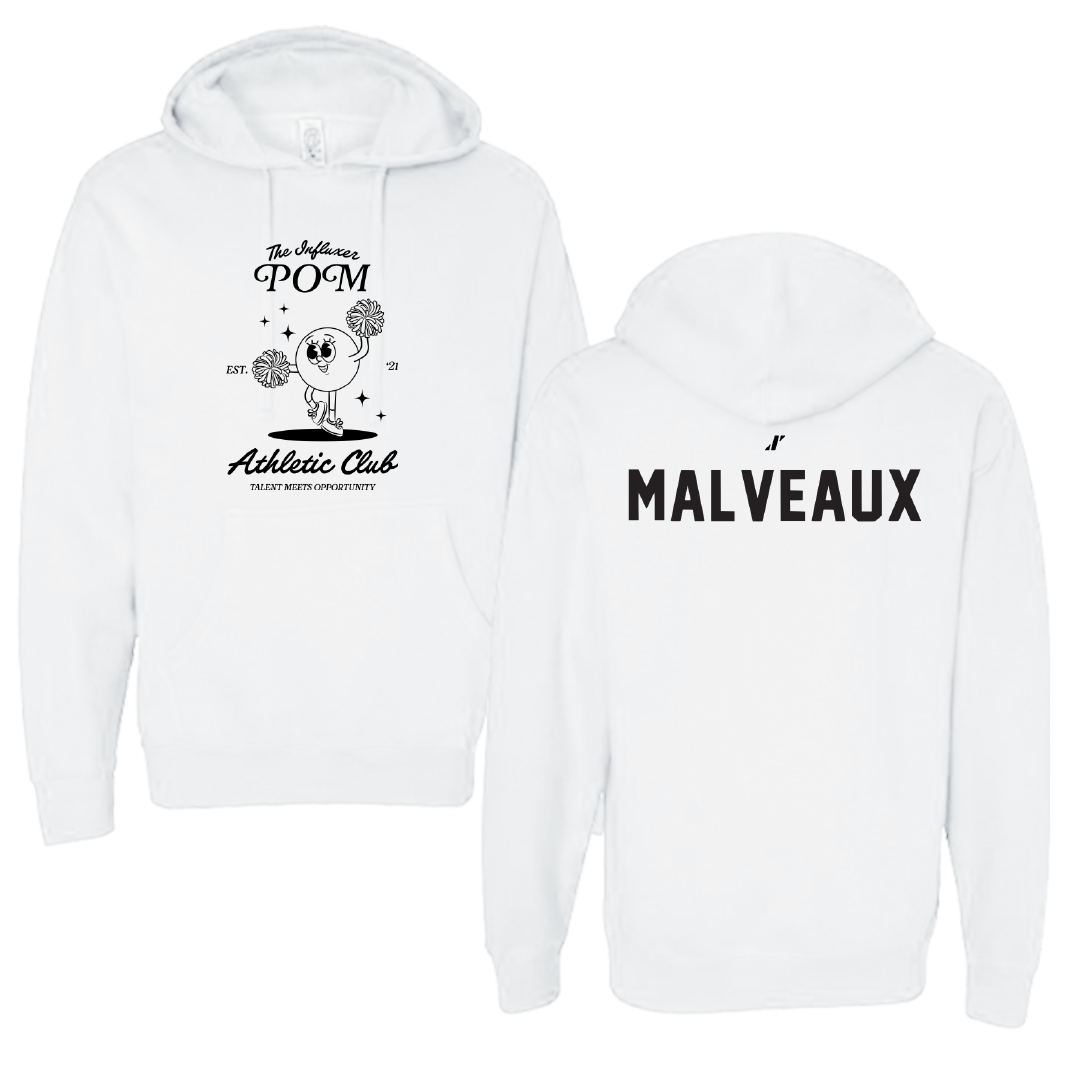 POM White Influxer Athletic Club Hoodie - Carli Malveaux