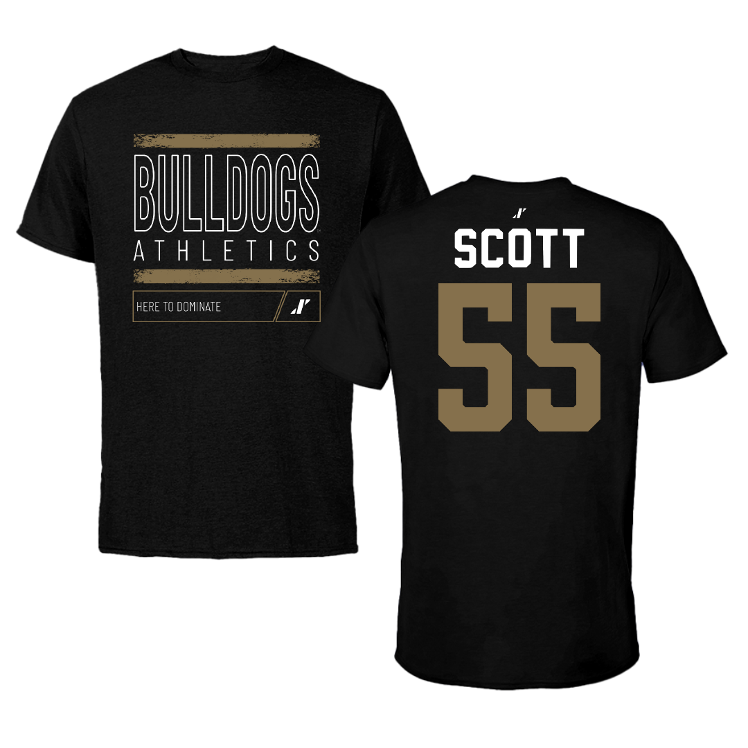 Bryant University Basketball Black Dominate Tee - #55 Nia Scott