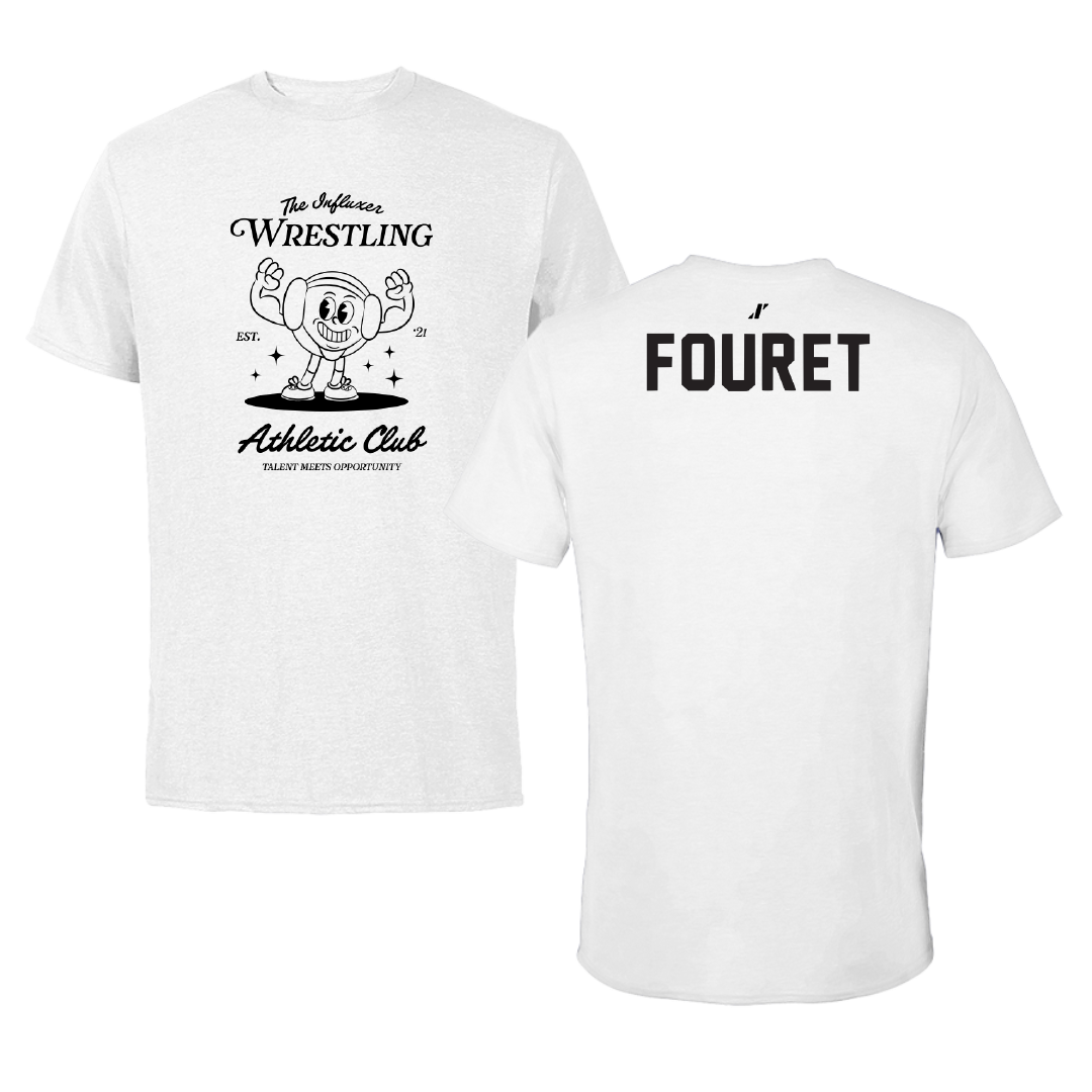Wrestling White Influxer Athletic Club Tee - Nakoa Fouret
