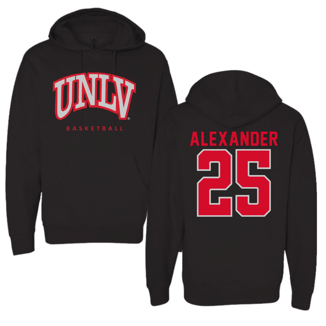 University of Nevada-Las Vegas Basketball Black Hoodie - #25 Aaliyah Alexander