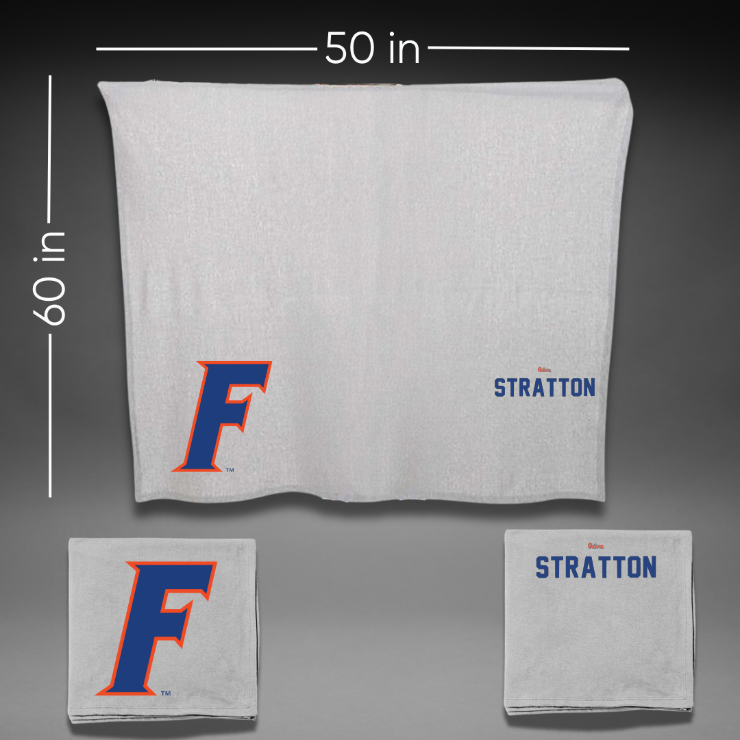 University of Florida TF and XC Gray Blanket - Matthew Stratton