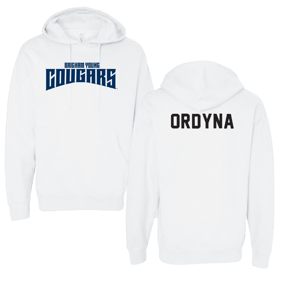 Brigham Young University Swimming & Diving White Classic Hoodie - Aubryn Ordyna