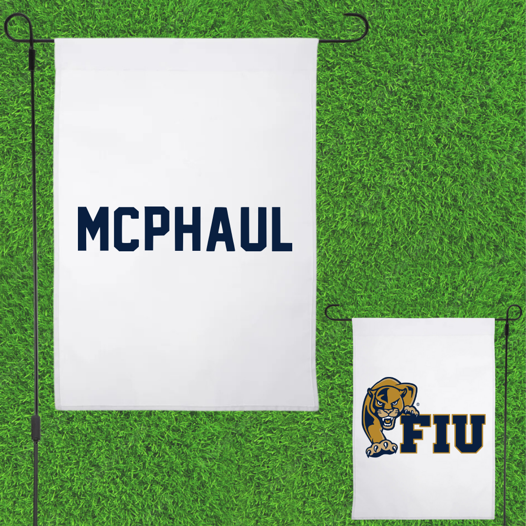 Florida International University TF and XC White Garden Flag - Tiana McPhaul