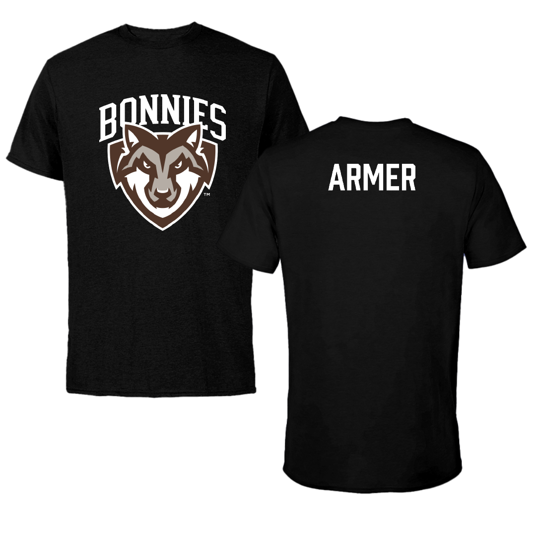 St. Bonaventure University TF and XC Black Performance Tee - Jake Armer