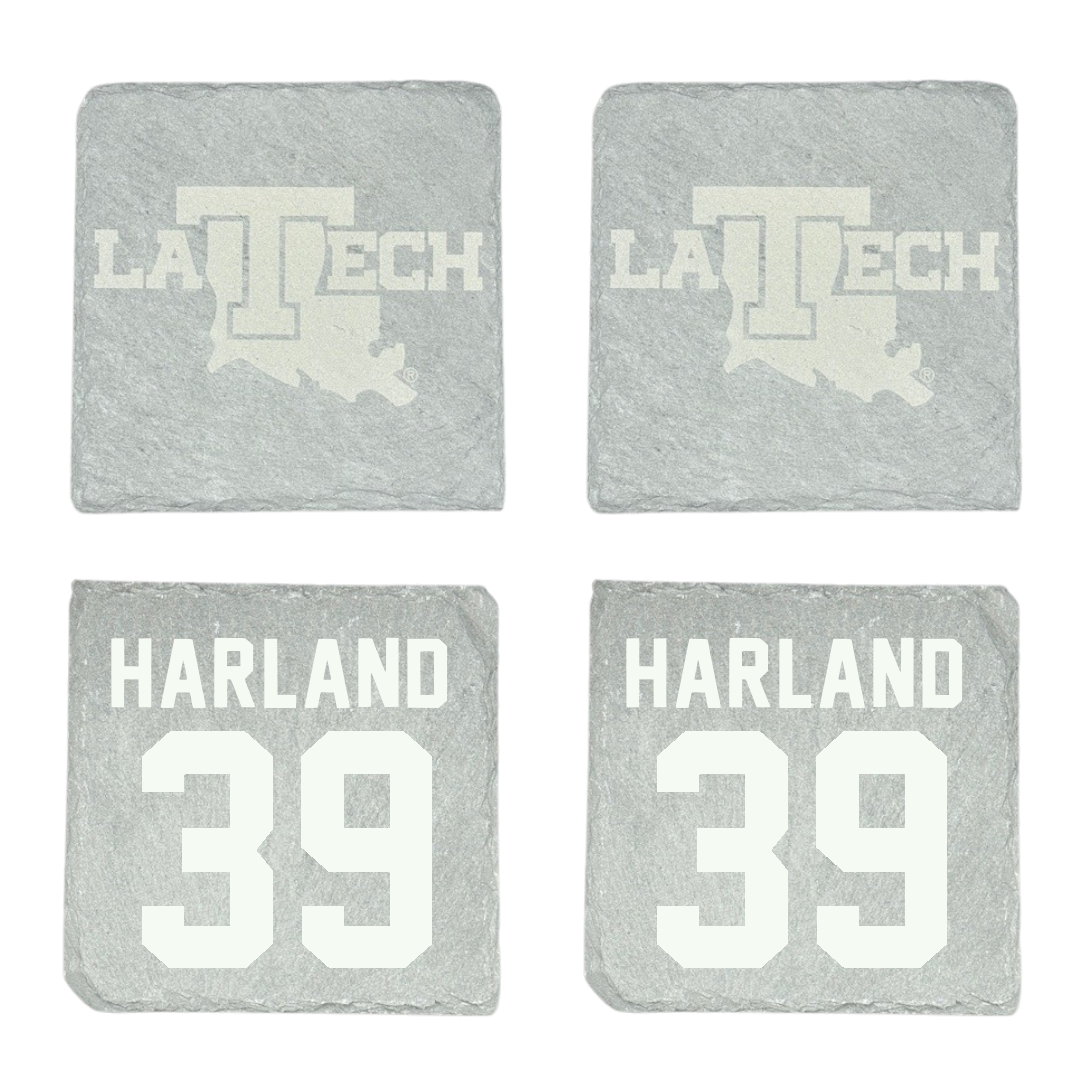 Louisiana Tech University Baseball Stone Coaster (4 Pack)  - #39 Ryan Harland