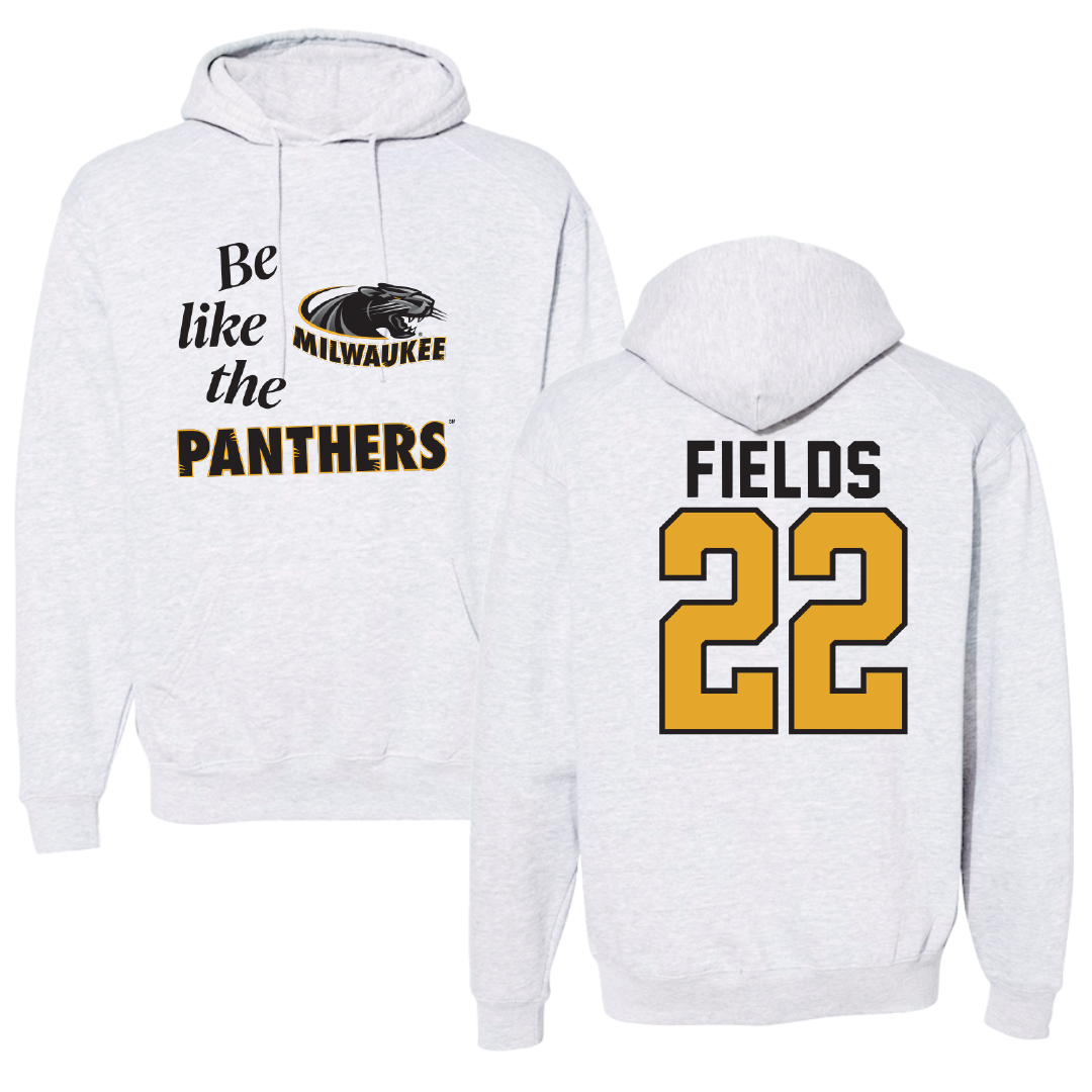 University of Wisconsin-Milwaukee Basketball Light Gray Be Like Us Hoodie - #22 Faizon Fields