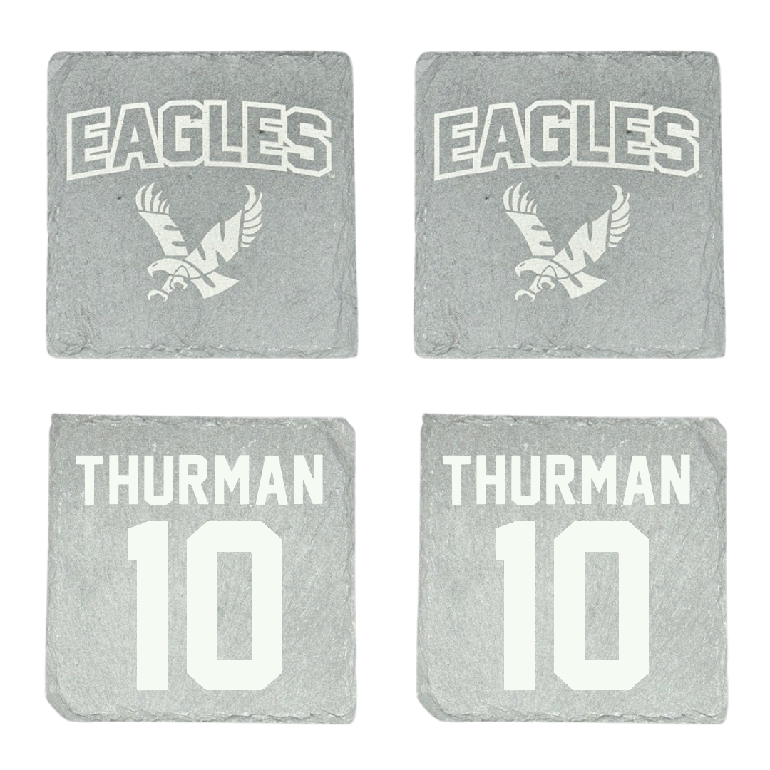 Eastern Washington University Football Stone Coaster (4 Pack)  - #10 Trevor Thurman