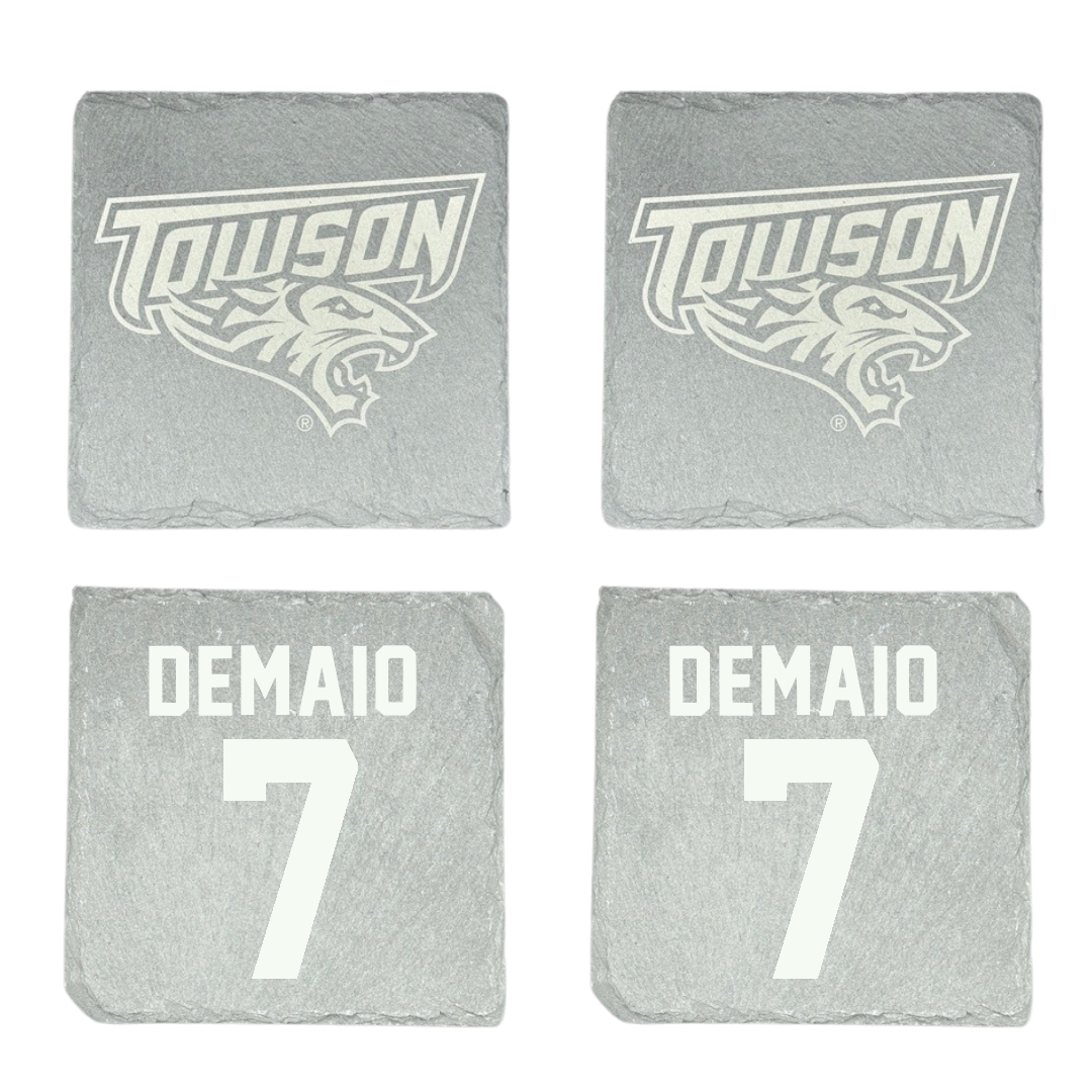 Towson University Lacrosse Stone Coaster (4 Pack)  - #7 Luca DeMaio