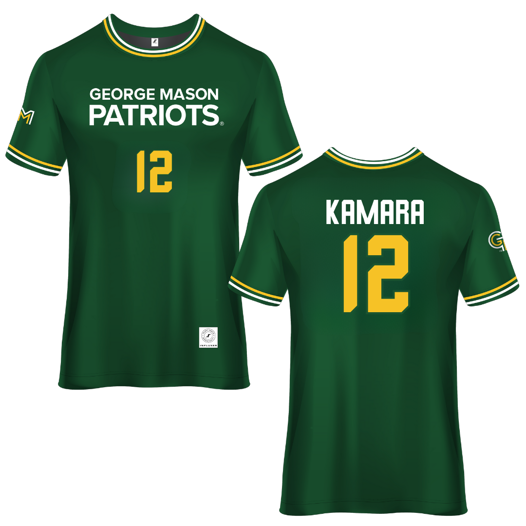 George Mason University Green Soccer Jersey - #12 Ishmail Kamara