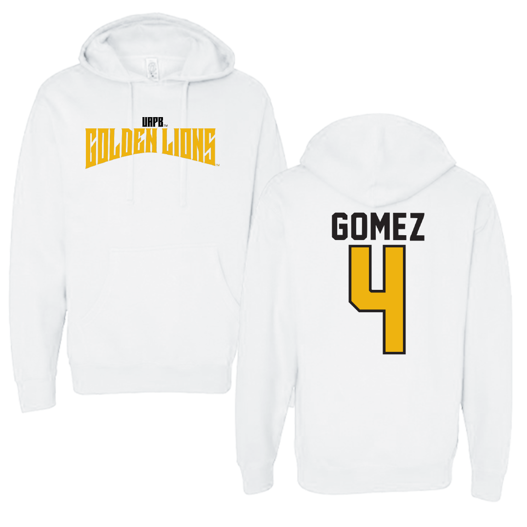 University of Arkansas-Pine Bluff Softball White Classic Hoodie - #4 Jazlyn Gomez
