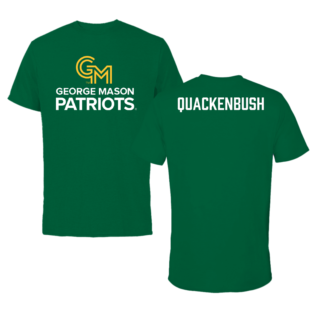 George Mason University Swimming & Diving Green Patriots Performance Tee - Matt Quackenbush