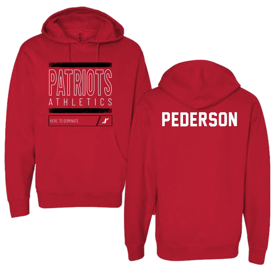 Dallas Baptist University TF and XC Red Dominate Hoodie - Maddox Pederson