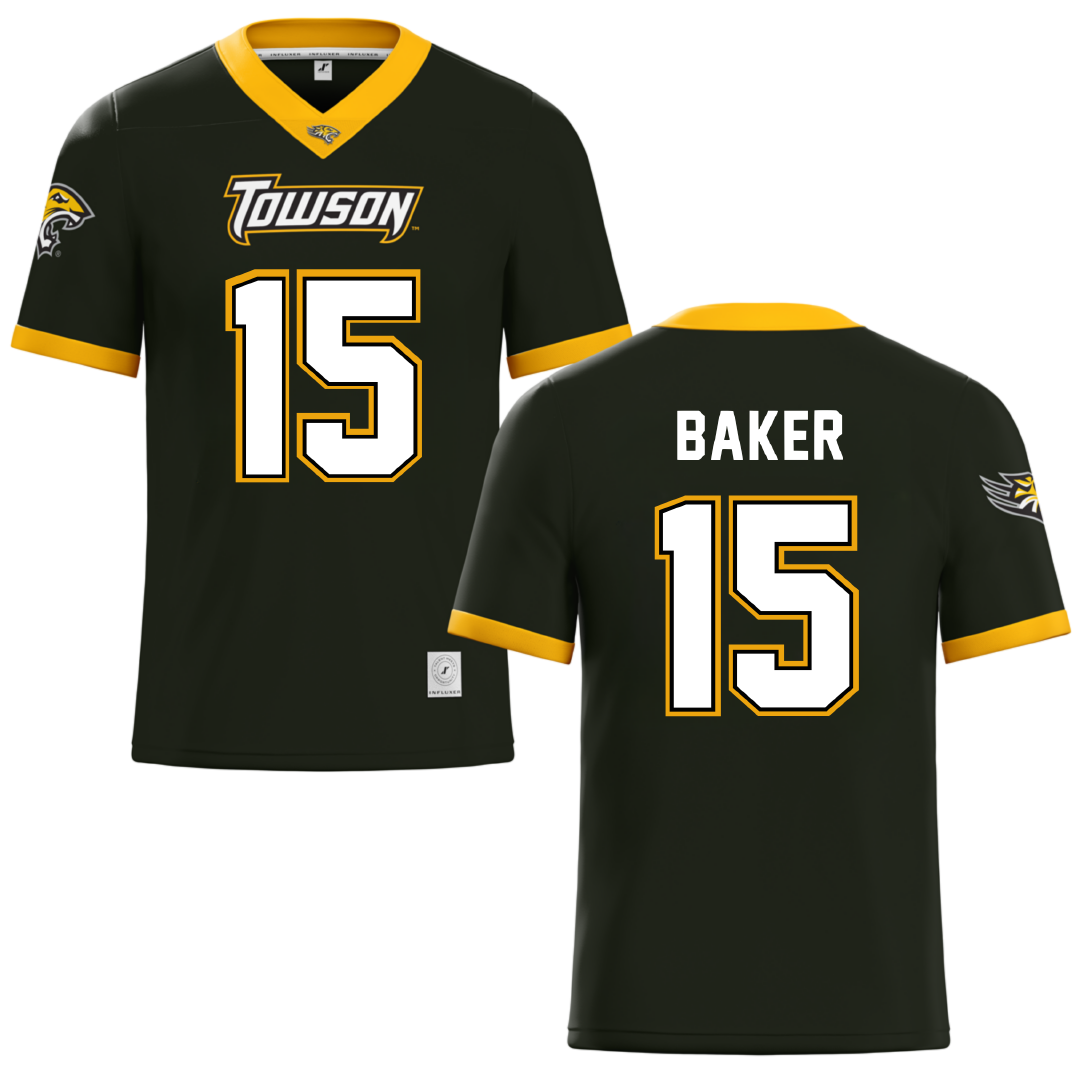 Towson University Black Lacrosse Jersey - #15 Emma Baker