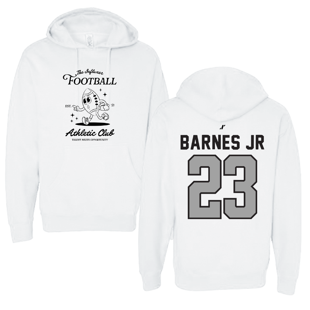 Football White Influxer Athletic Club Hoodie - #23 Jason Barnes Jr