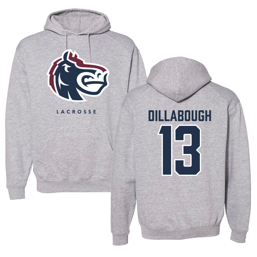 Fairleigh Dickinson University-Metropolitan Campus Lacrosse Gray Hoodie - #13 Karly Dillabough
