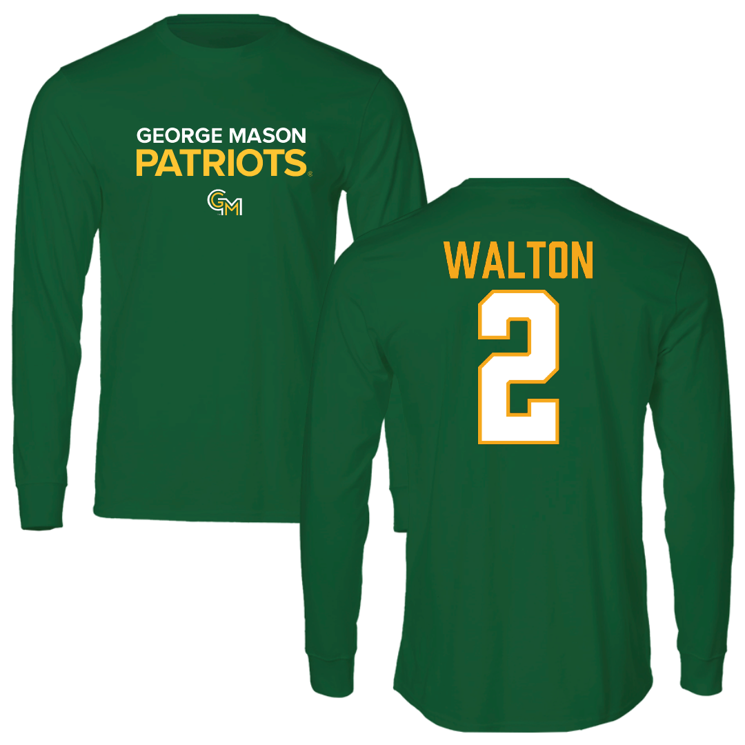 George Mason University Basketball Green Long Sleeve - #2 Zahirah Walton