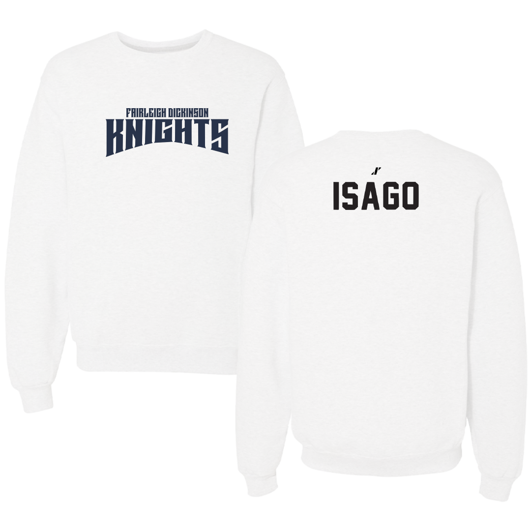 Fairleigh Dickinson University-Metropolitan Campus Tennis White Classic Crewneck - Namie Isago