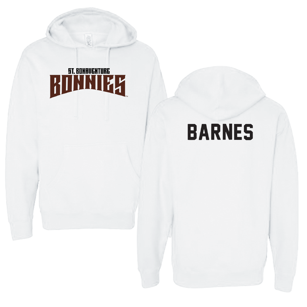 St. Bonaventure University Tennis White Classic Hoodie - Kelly Barnes