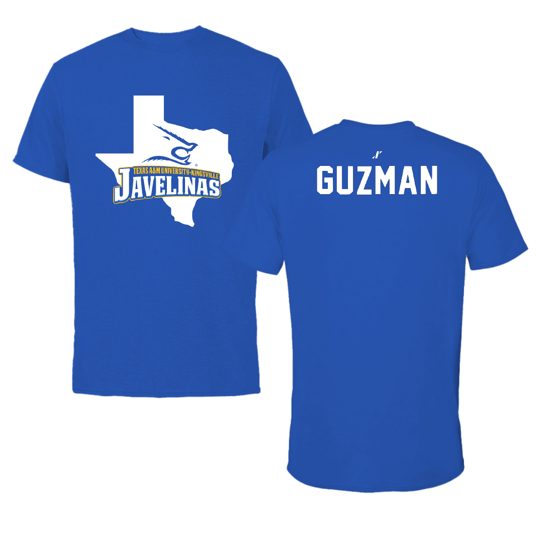 Texas A&M University-Kingsville TF and XC Blue State Performance Tee - Bryssa Guzman