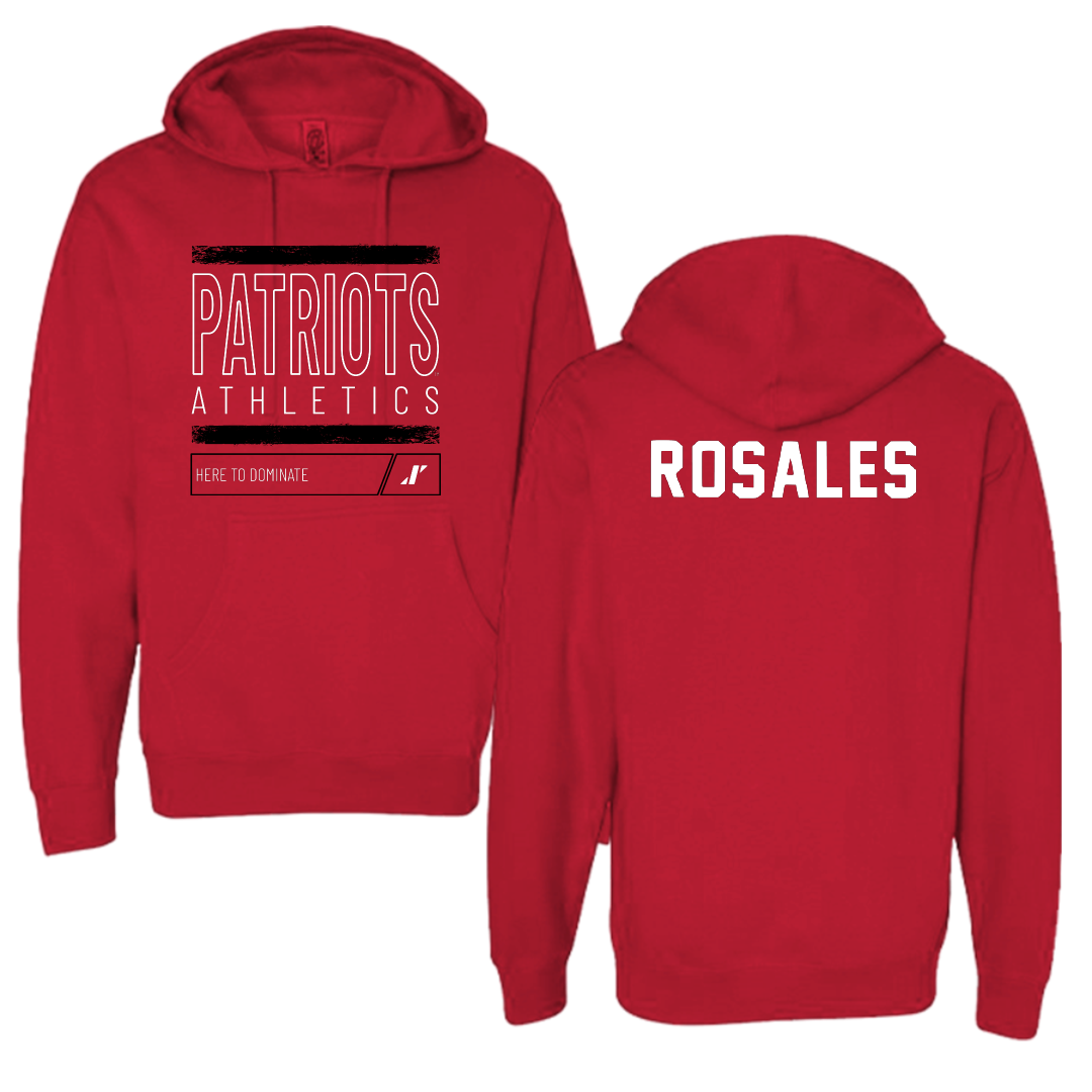 Dallas Baptist University Tennis Red Dominate Hoodie - Fabian Rosales