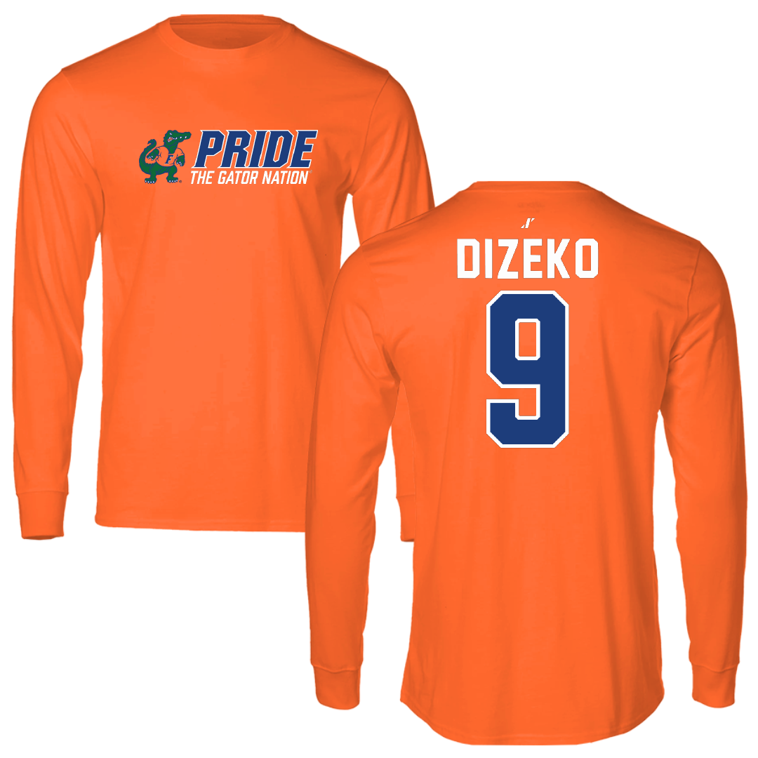 University of Florida Basketball Orange General Long Sleeve - #9 Alexia Dizeko