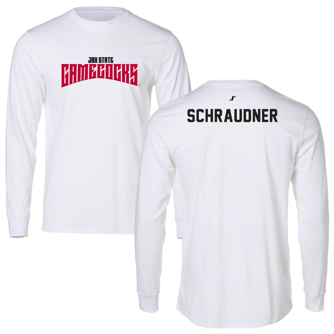 Jacksonville State University TF and XC White Classics Long Sleeve - Trinity Schraudner