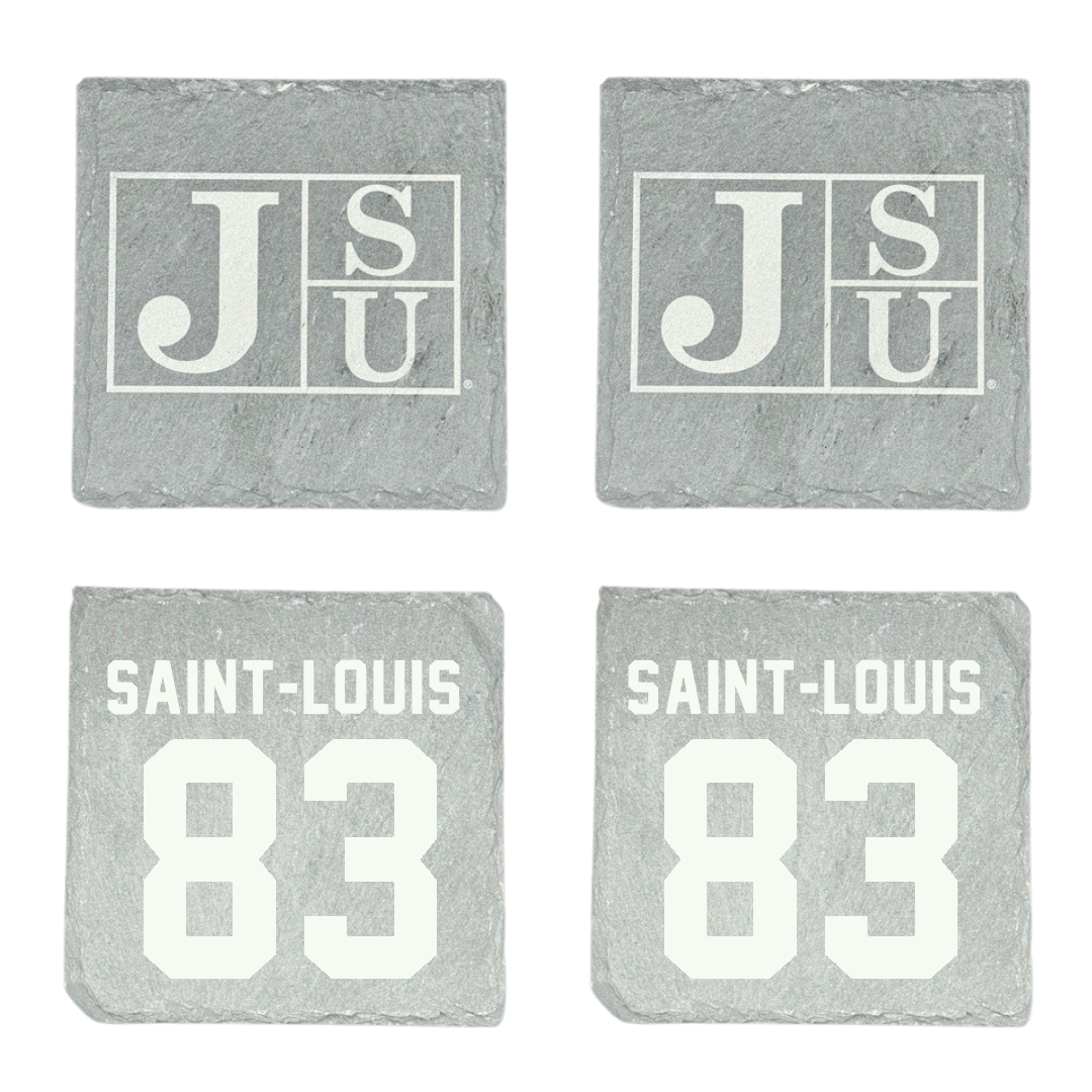 Jackson State University Football Stone Coaster (4 Pack)  - #83 Sebastien Saint-Louis