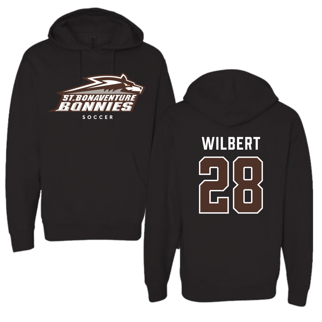 St. Bonaventure University Soccer Black Hoodie - #28 Andrew Wilbert