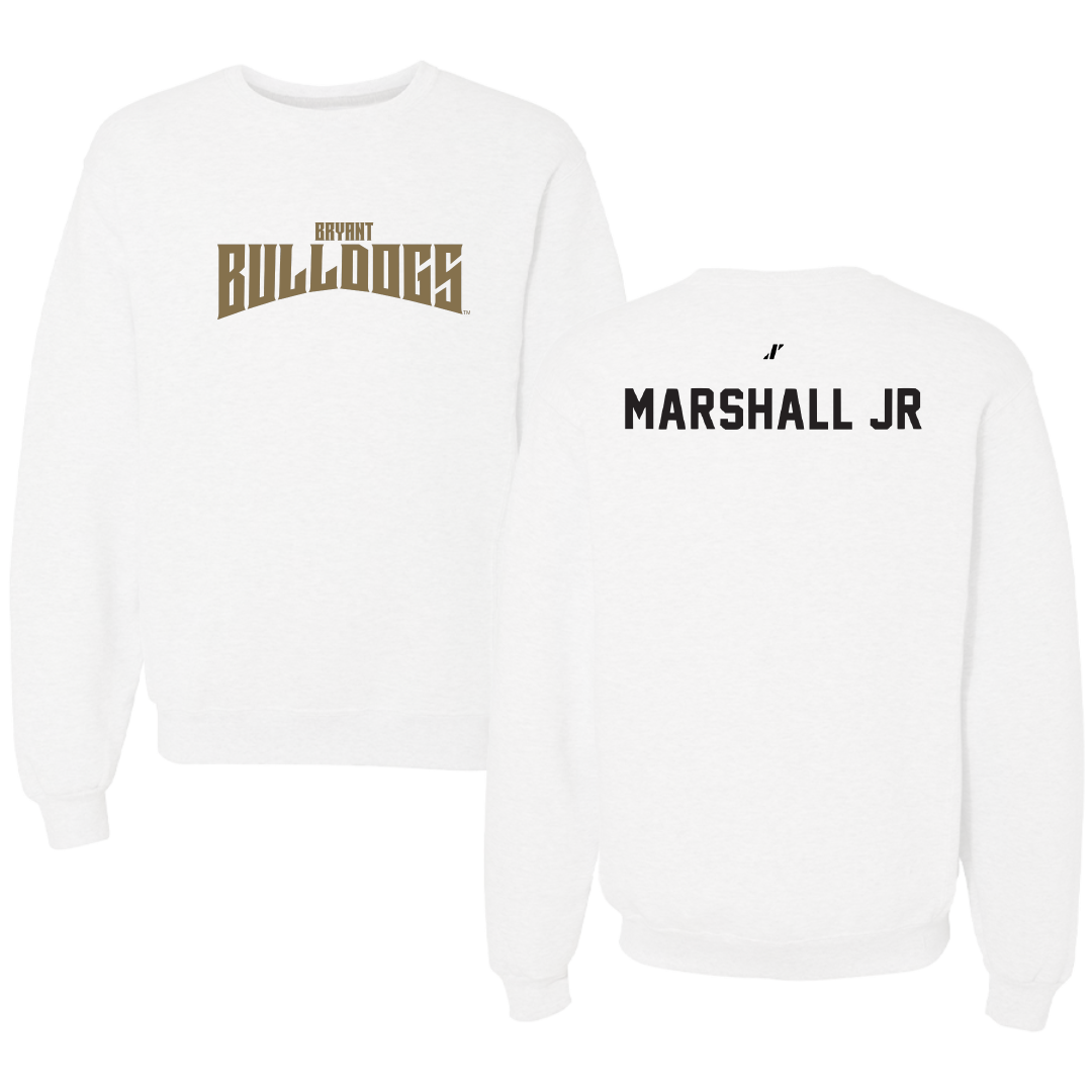 Bryant University TF and XC White Classic Crewneck - Mike Marshall Jr