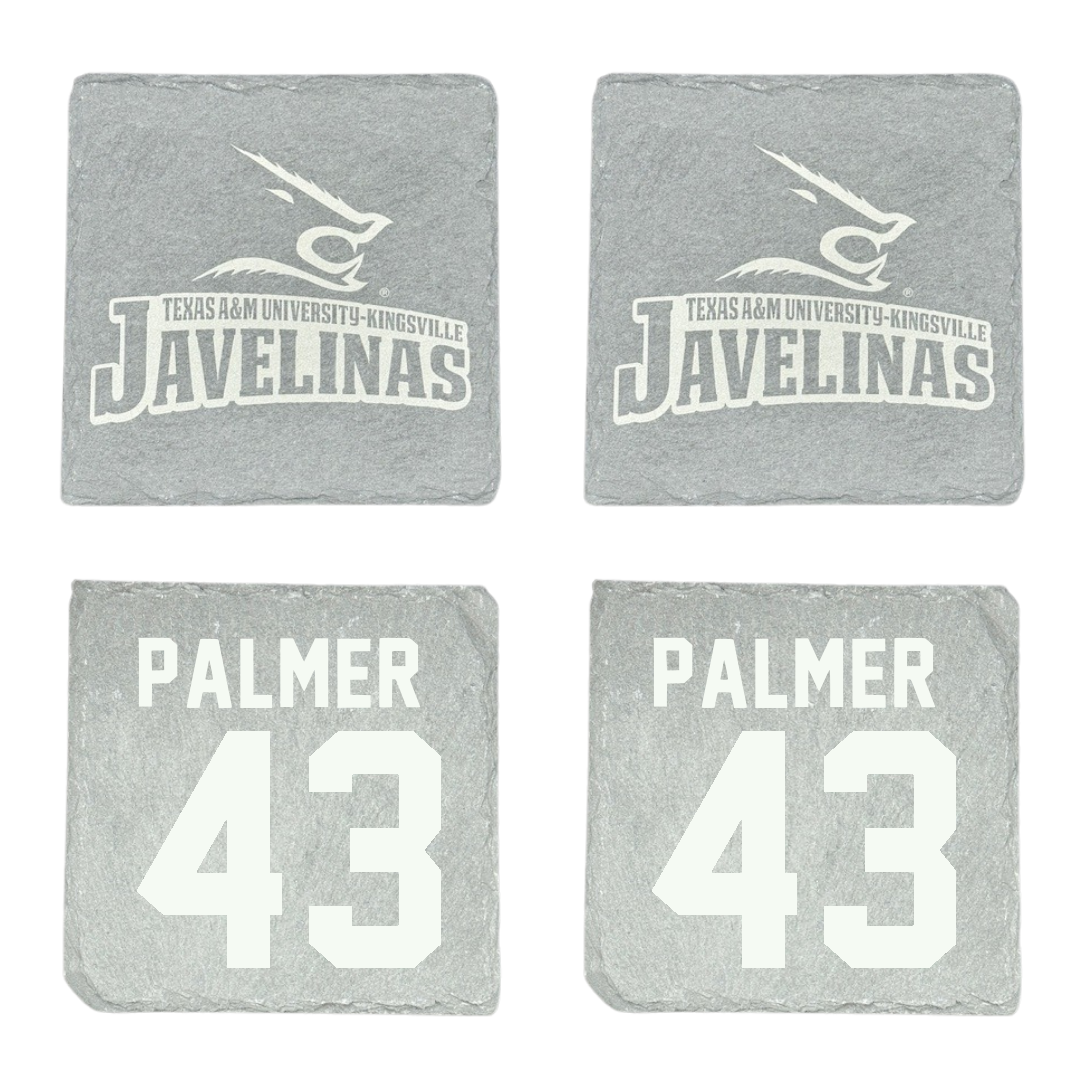 Texas A&M University-Kingsville Football Stone Coaster (4 Pack)  - #43 Tyler Palmer
